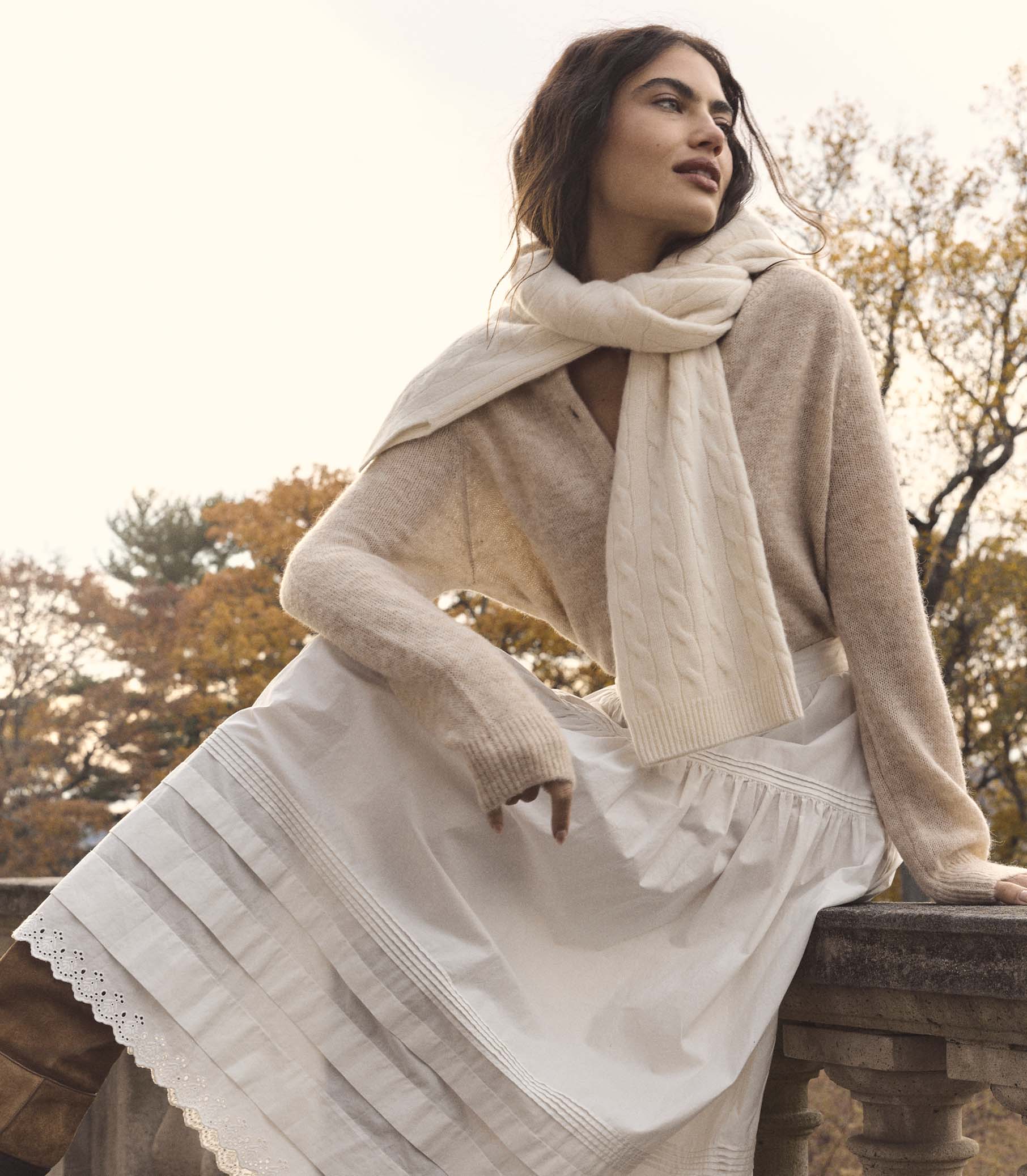 PETRA CARDIGAN -- HAZELNUT CREME