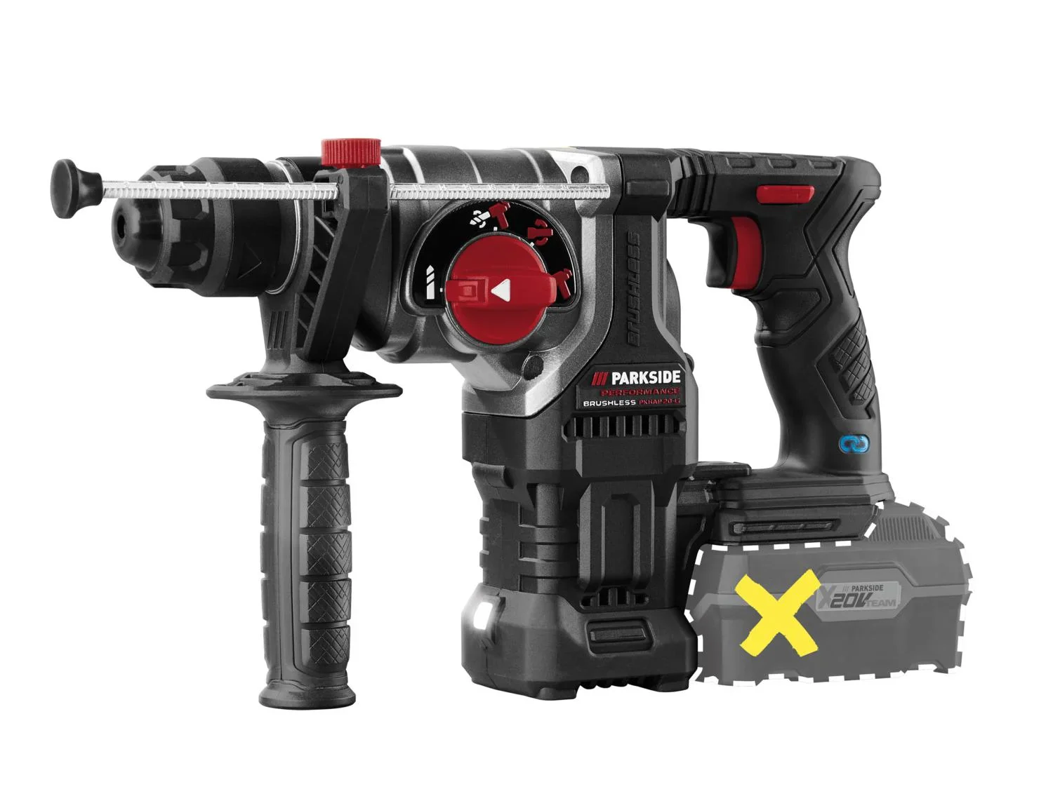 PARKSIDE PERFORMANCE Perforateur-burineur sans fil PKHAP 20-Li C4, 20 V