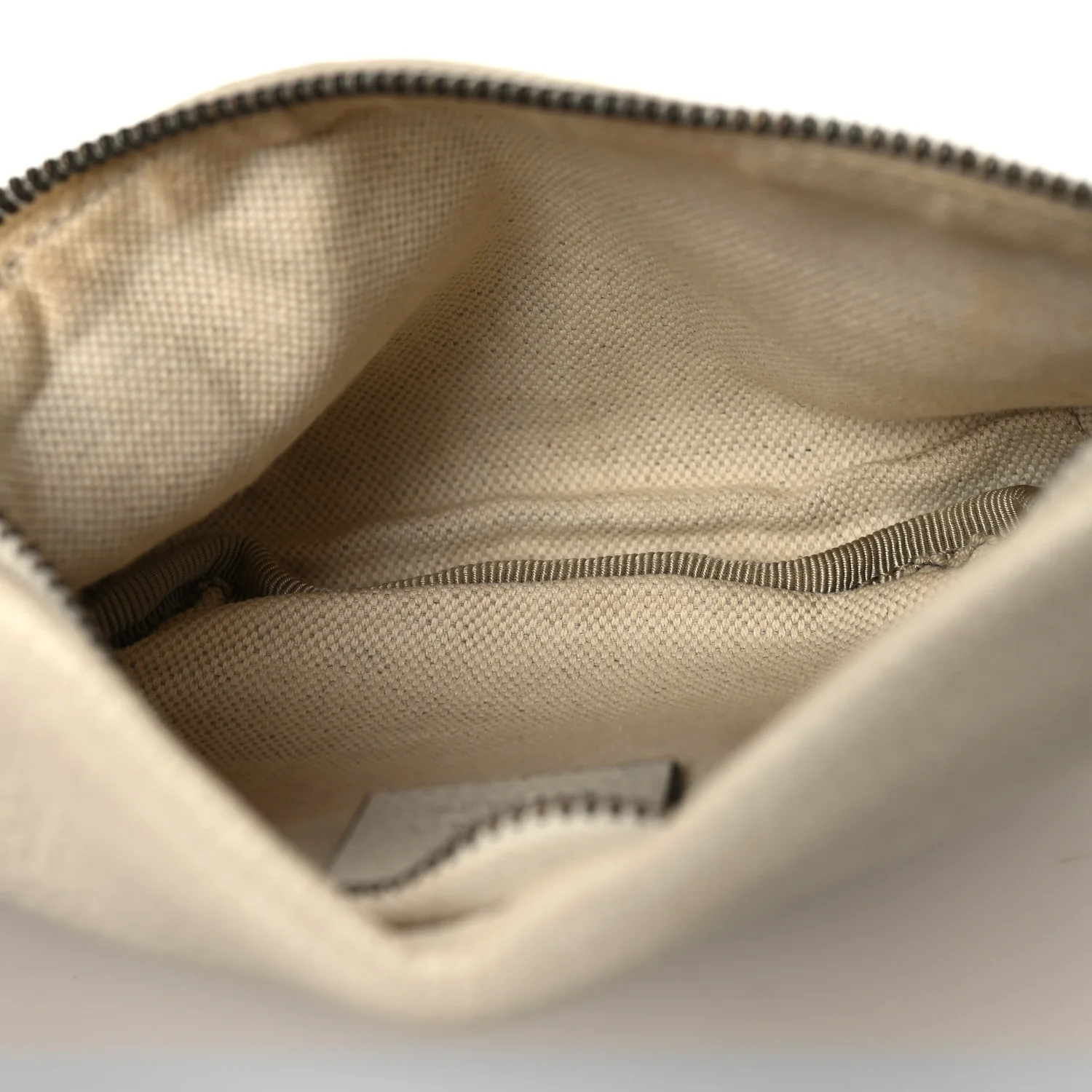 Grained Calfskin Small Logo Belt Bag White