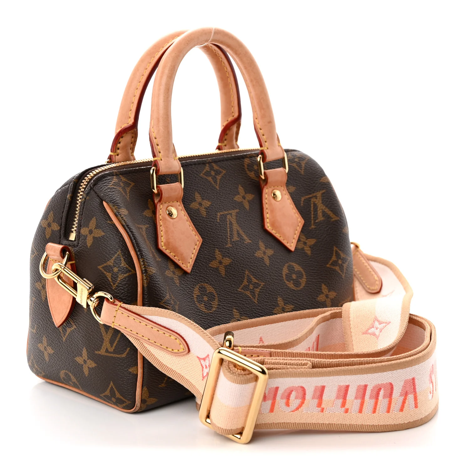 Monogram Speedy Bandouliere 20 Pink Orange