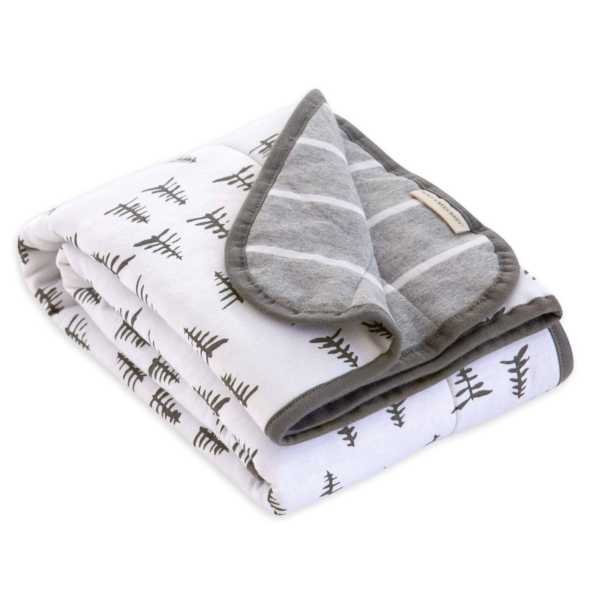 Burt's Bees Baby Organic Jersey Reversible Blanket - Pine Forest