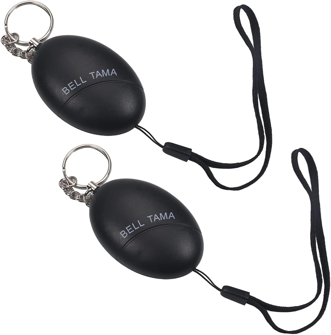 Othmro 2 Pack 120DB Personal Alarm, Emergency Safety Alarm for Women, Men, Children, Elderly Black