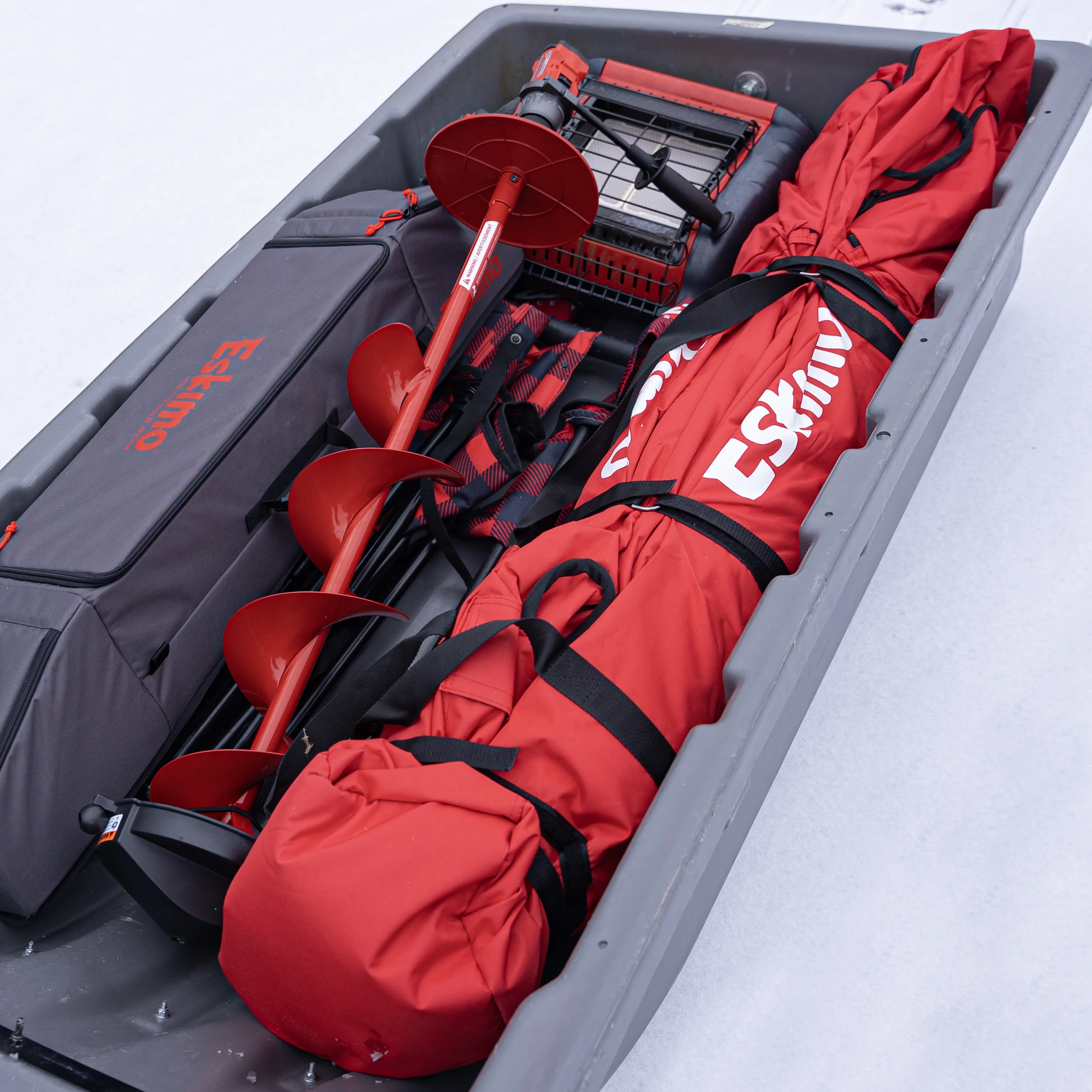 Outbreak 450XDP, Pop-Up Portable Ice Fishing Shelter, 4-5 Person, Red/Black, 50450 - Image 6