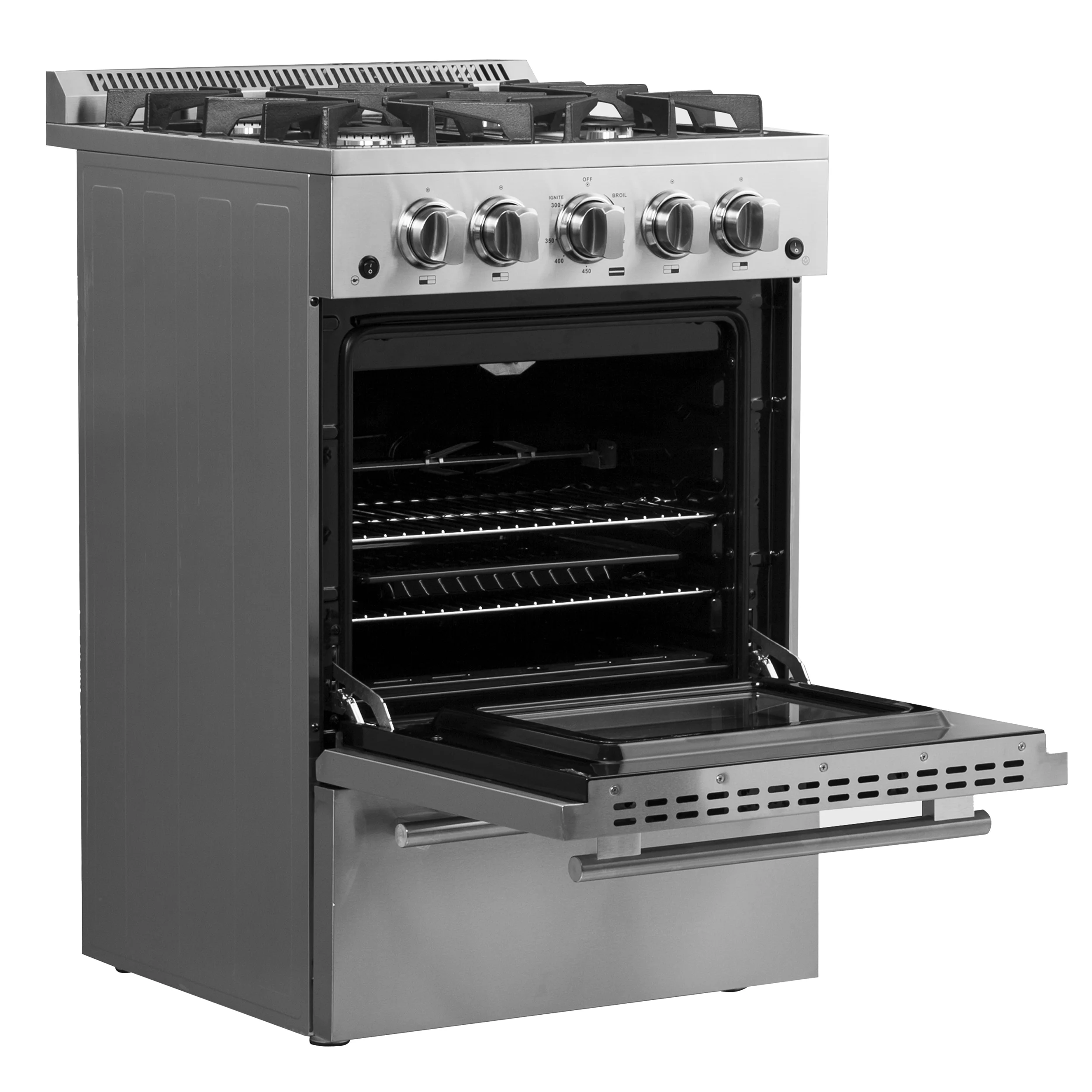 24-Inch Freestanding Gas Range, Compact Design, Energy Efficient - Image 4