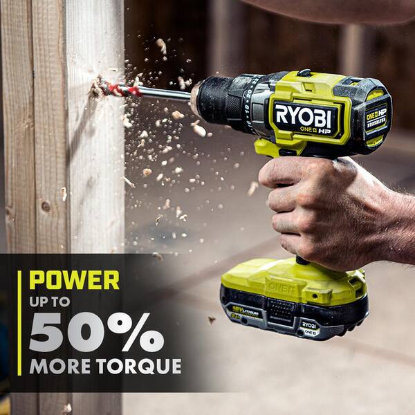 ONE+ HP 18V Brushless Cordless 3 Tool Combo Kit w/Drill/Driver, Impact Driver, 4 0 Ah Battery, Batteries, Charger Bag Image 6