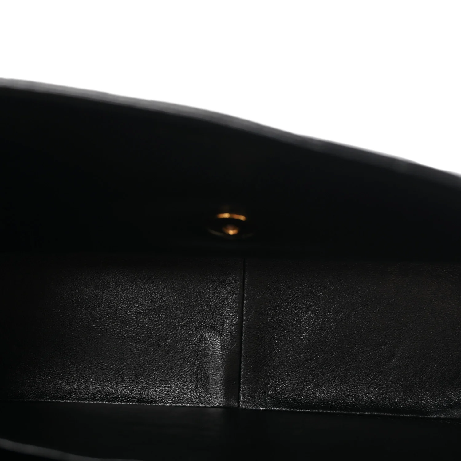 Lambskin Quilted XL Jumbo Single Flap Black
