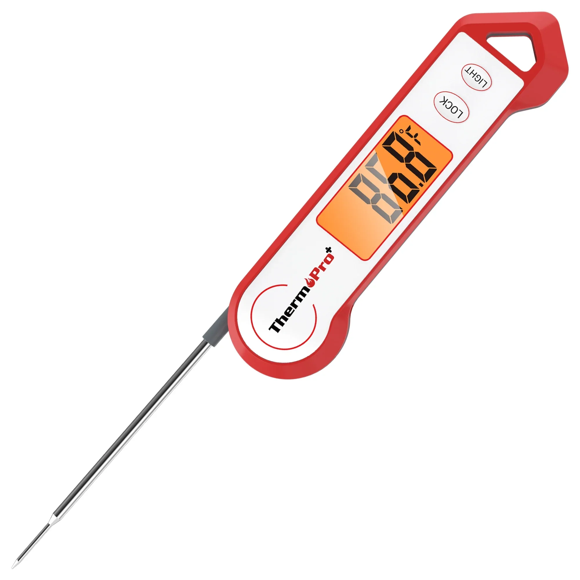 TP19HW Waterproof Digital Meat Thermometer, Food Candy Cooking Grill Kitchen Thermometer with Magnet and LED Display for Oil Deep Fry Smoker BBQ Thermometer