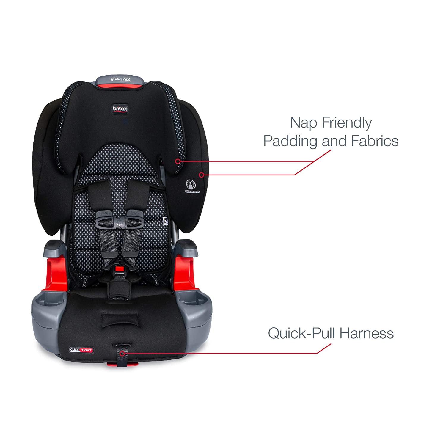 Britax Grow with You Clicktight Harness - 2 - Booster Car Seat. 2 - in - 1 High Back Booster. Cool Flow Grey