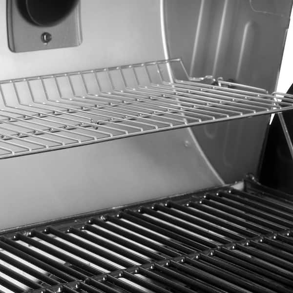 Double Play 1,260 sq , in 3 Burner Gas and Charcoal Grill in Black Image 6