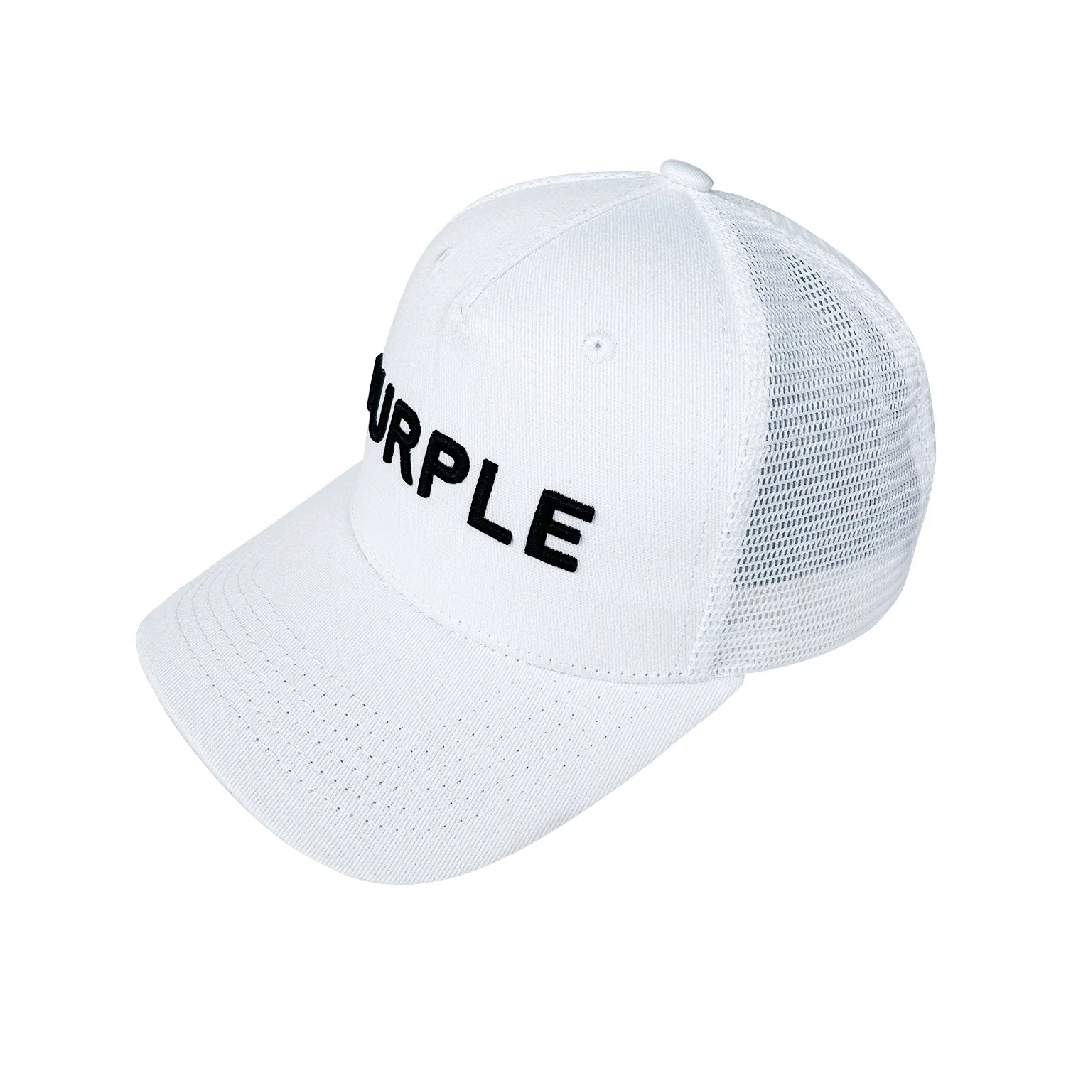 Purple Hat  Mesh Stitching Embroidery PB003#