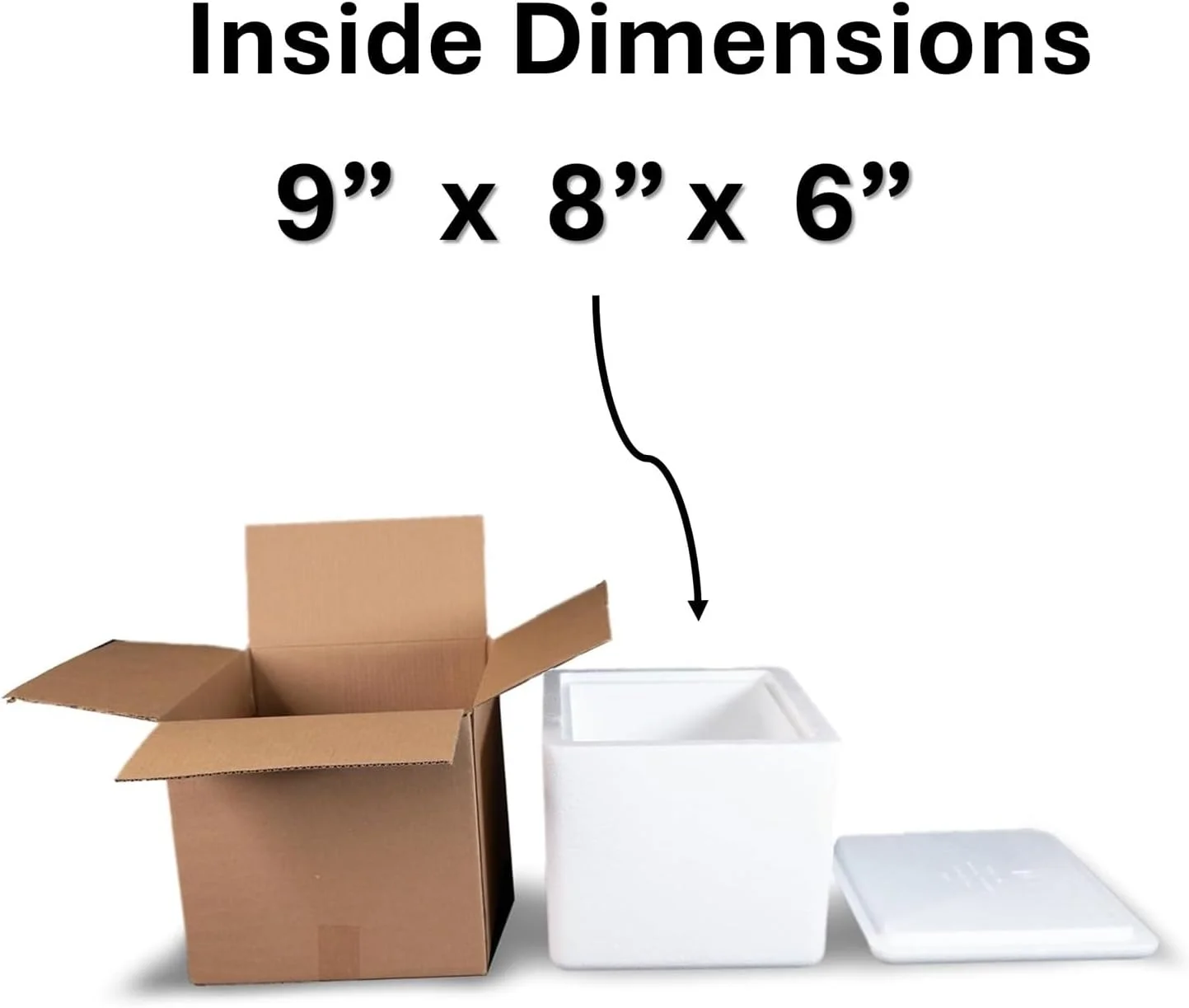 Foam Cooler (Outside Dimensions: 12 x 11 x 9) with Shipping Box - 3 Pack, Protective, Thermal, Insulated, Biodegradable, Recyclable, Shipping/Storage