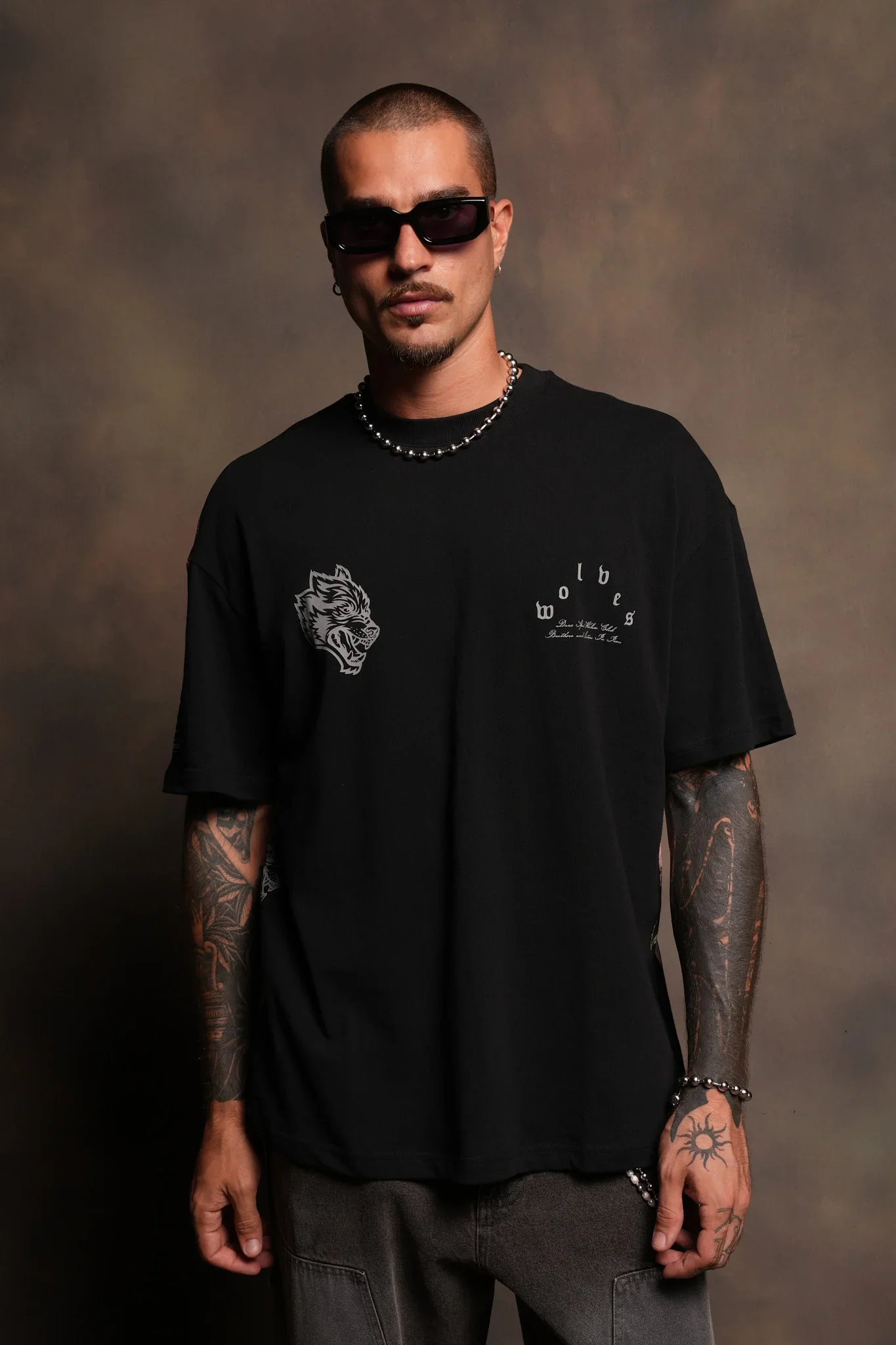 Darc Corazon Premium Oversized Tee In Black