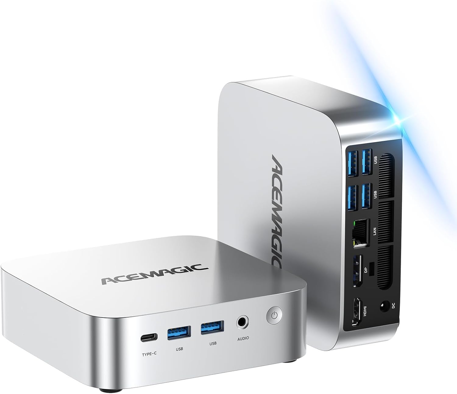 ACEMAGIC Mini Pc Windows 11 Pro  AMD Ryzen 4300U Processor up to 3.7 GHz Mini Computers  16GB DDR4 256GB SSD  4K Triple Display WiFi5 BT4.2 VESA Micro Small Pc for Business and Home  Mini Desktop