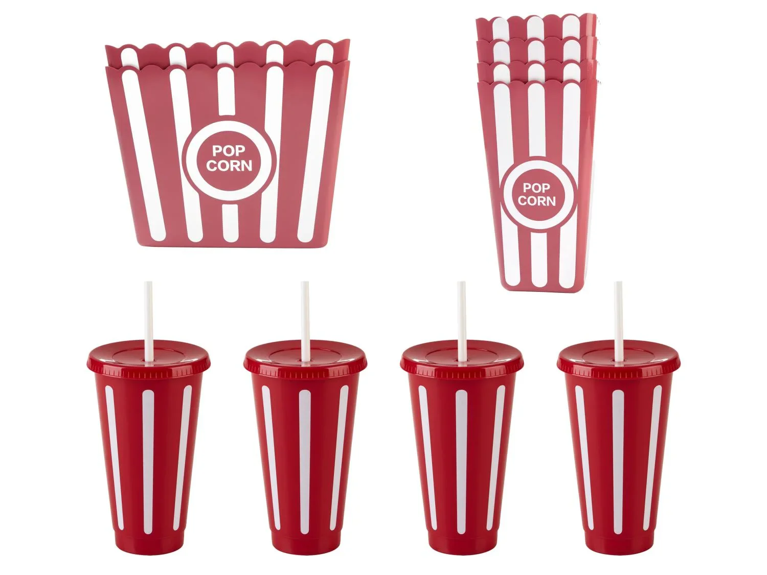 LIVARNO home Seaux ou pots  pop corn ou gobelets