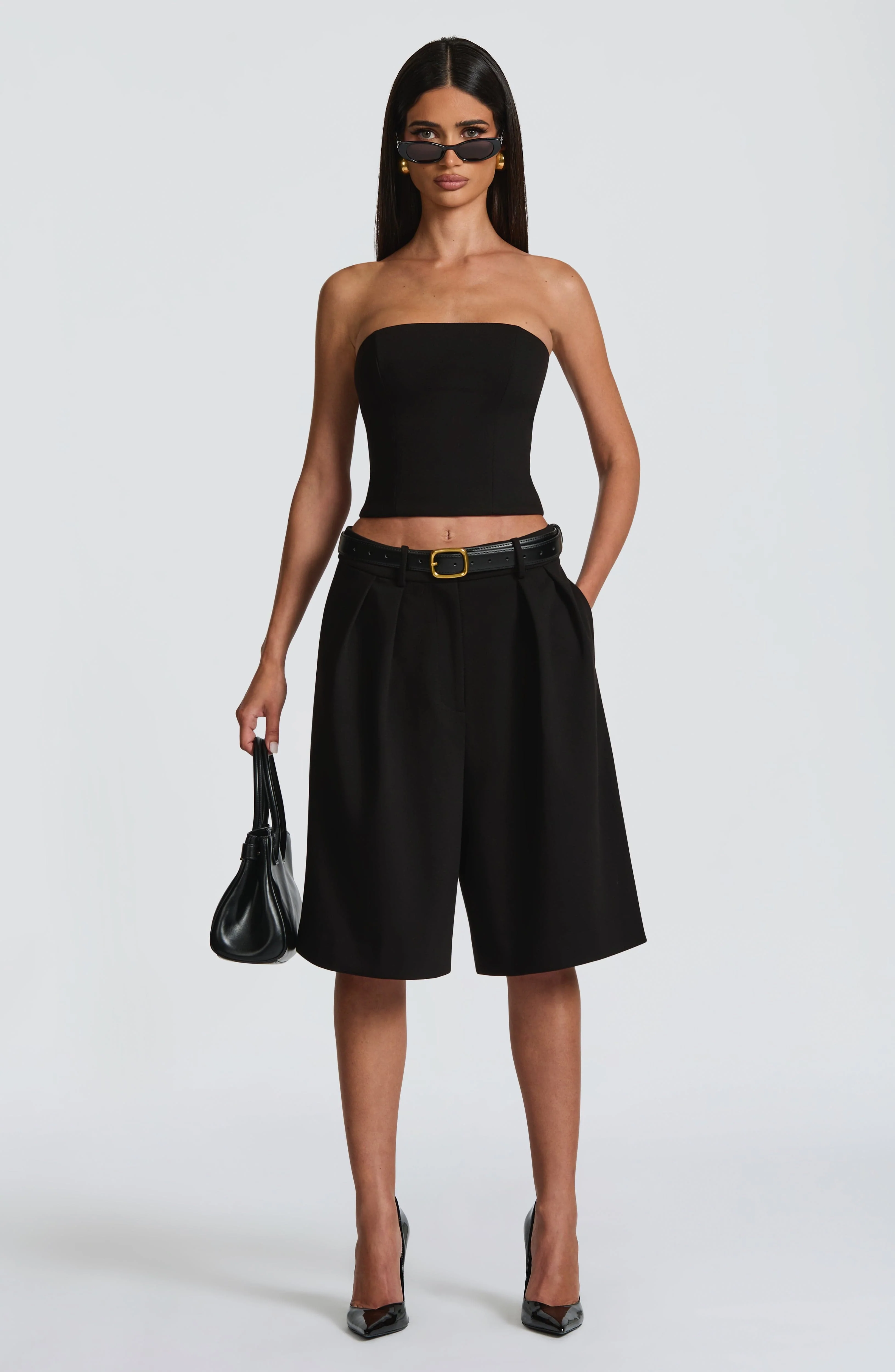 Ausra Bermuda Shorts - Black