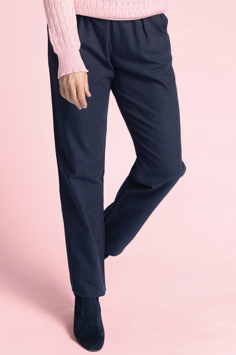 Pantalon femme en coton bio, fabriqué en France