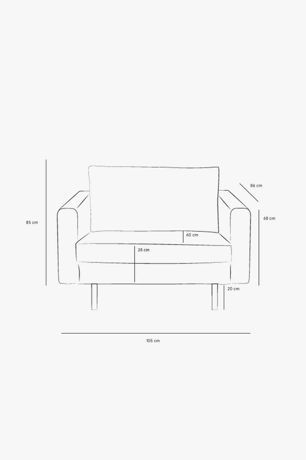 The Duchess loveseat boucl&eacute; ecru