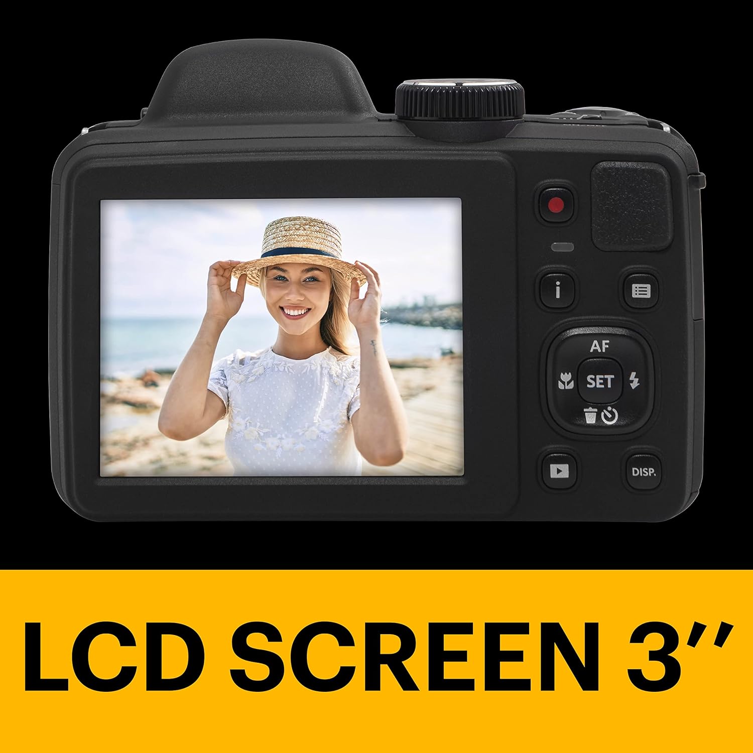 Kodak PIXPRO AZ405-BK 20MP Digital Camera  40X Zoom  24mm Wide Angle Lens  Image Stabilization  1080p Full HD Video  3