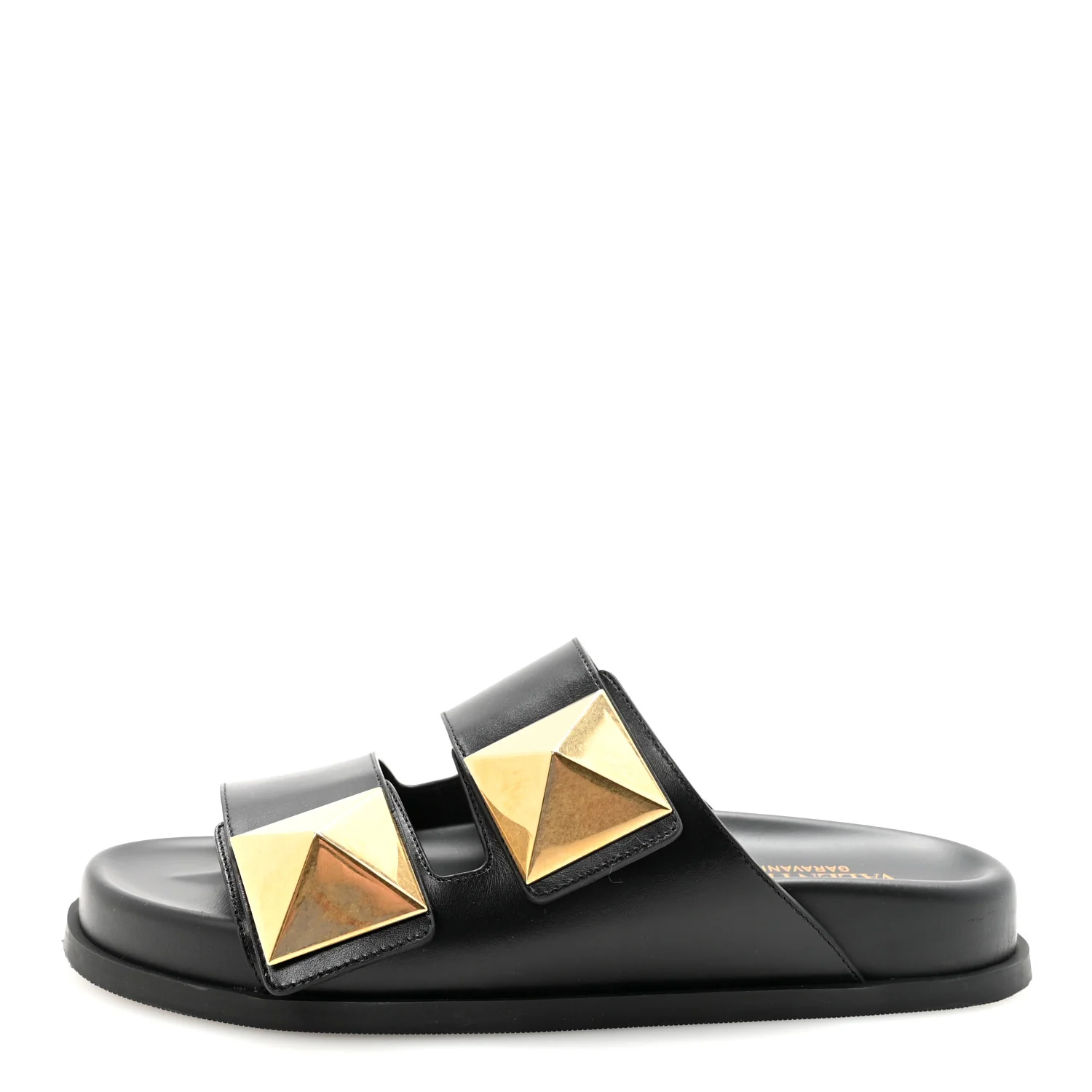 Nappa One Stud Slide Sandals 36.5 Black