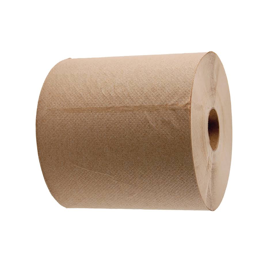Boardwalk Nonperforated Hardwound Roll Towels, Brown, 800' - 6 count