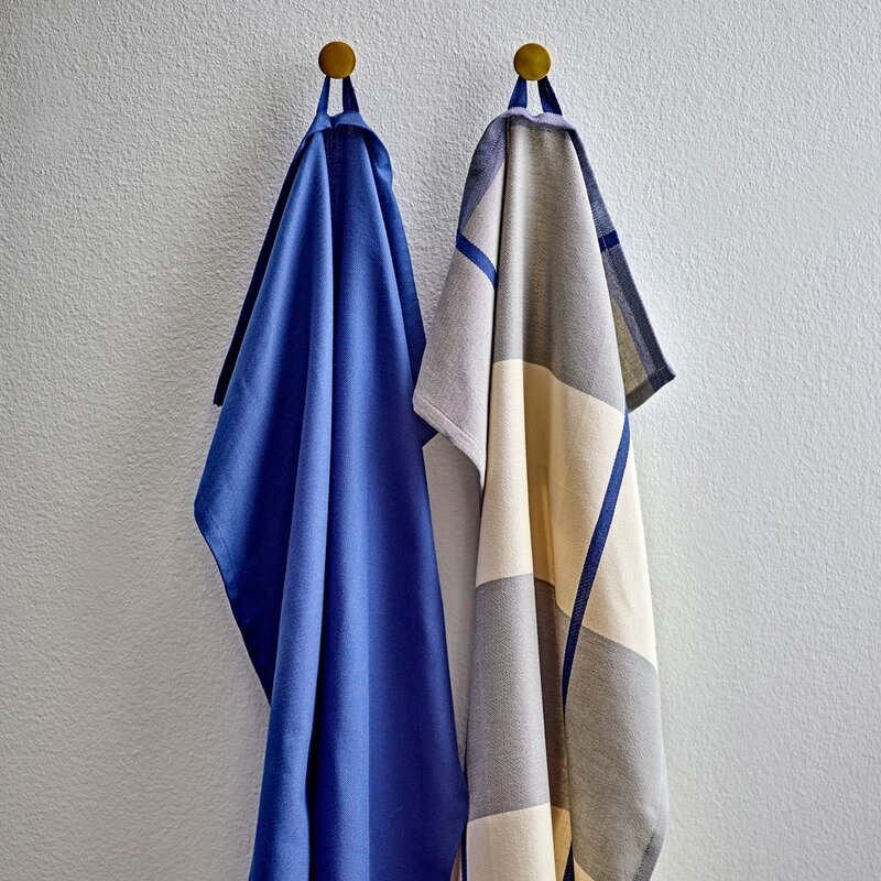 Blocks kjøkkenhåndkle 50x70 cm 2 stk royal blue