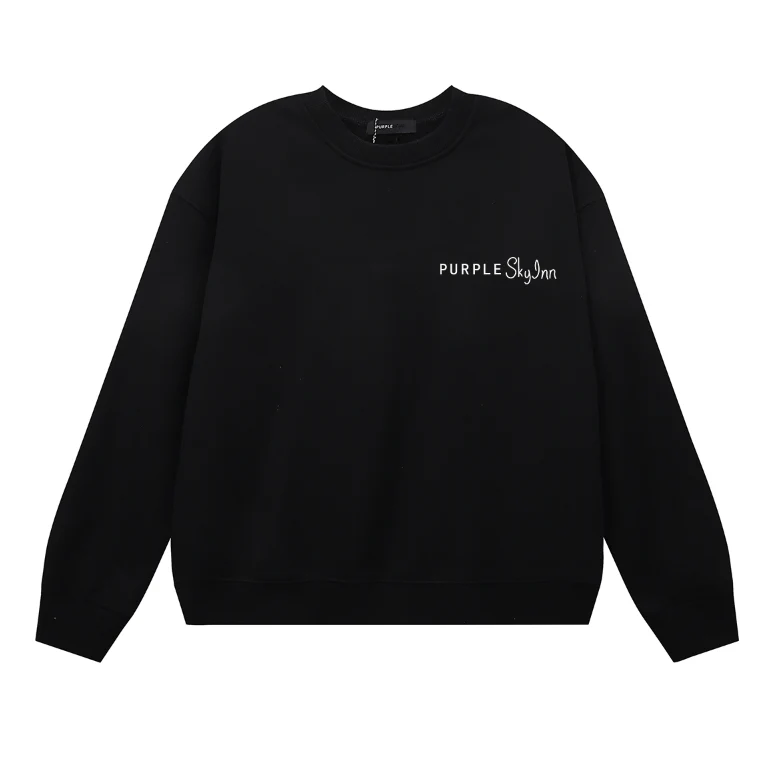 Purple Men's Long-Sleeve T-shirt Sweatshirt 1150