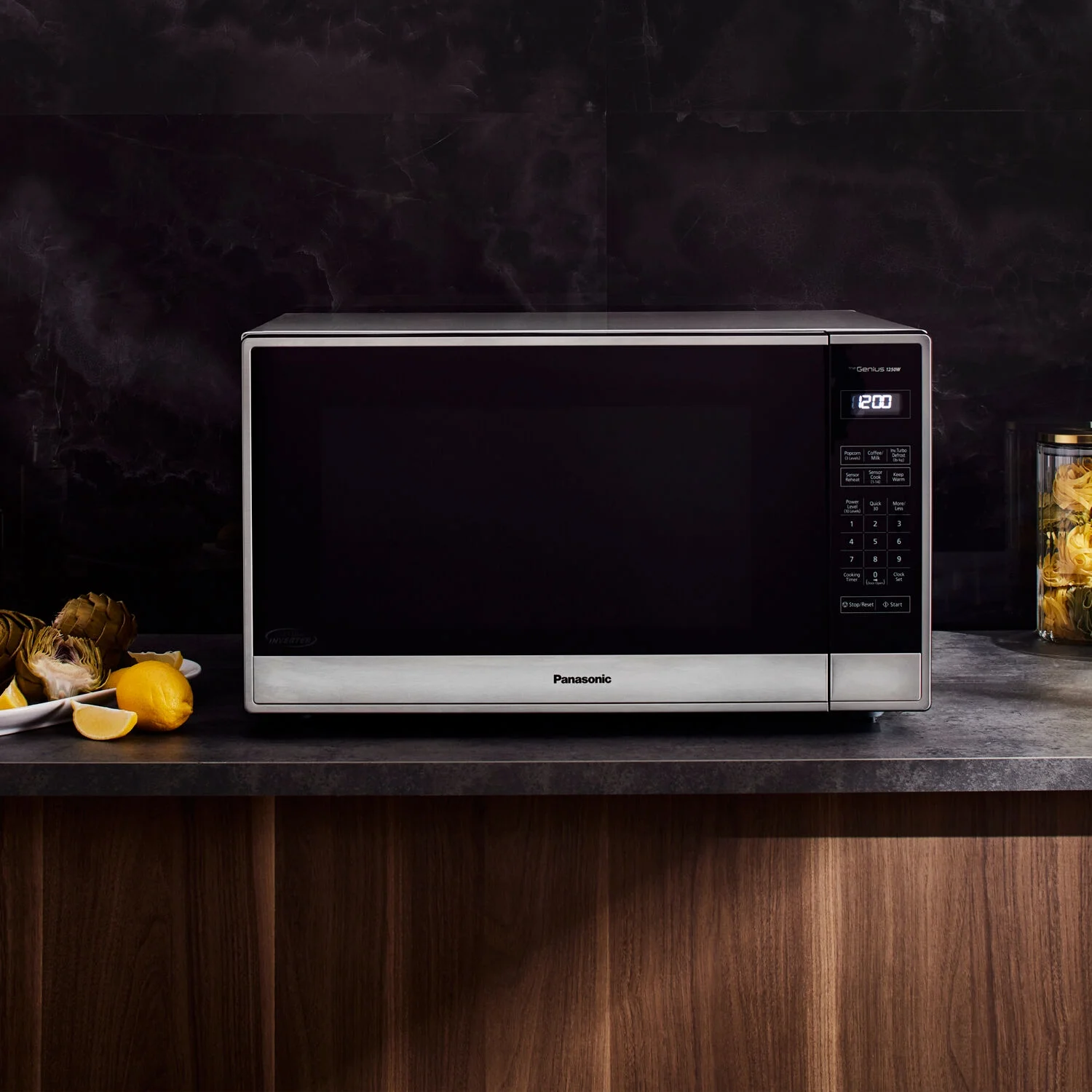 Panasonic 2.2 - Cu. Ft. 1250W Countertop Microwave with Inverter Technology, Stainless Steel NN - SN95HS