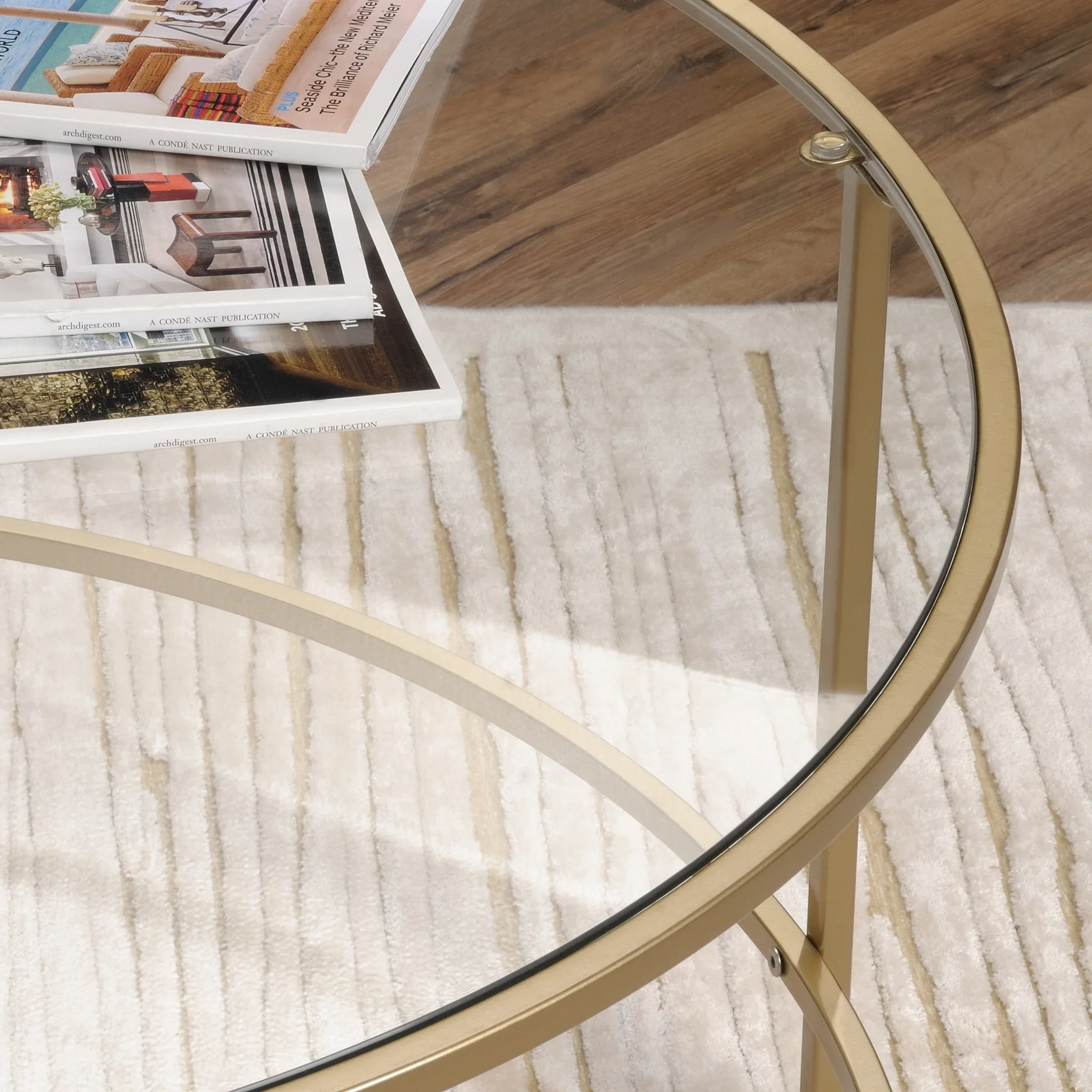 Better Homes & Gardens Nola Coffee Table, Gold Finish