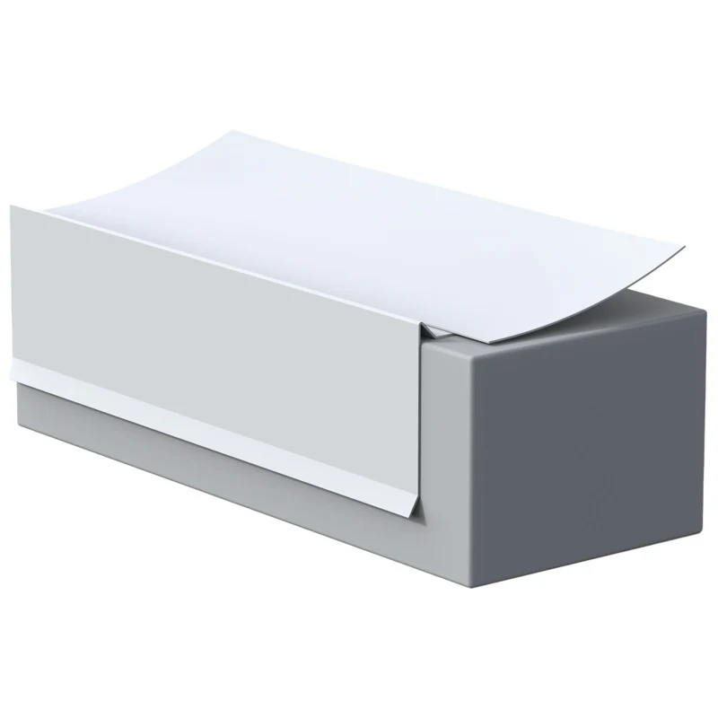 Flashco TPO 2x3 White Gravel Stop (Roof Edge Flashing)