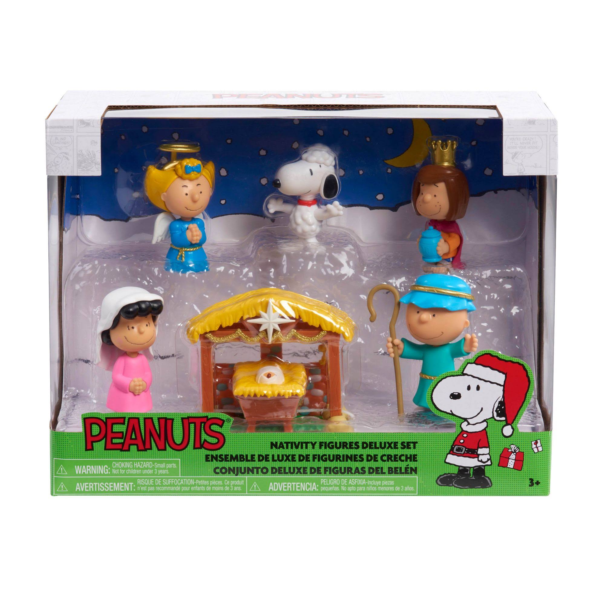 Peanuts Christmas Nativity Deluxe Figure Set