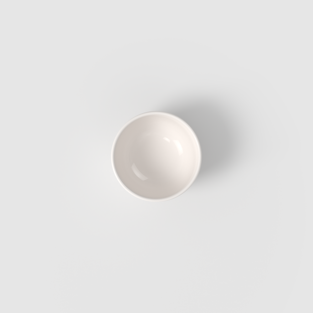 Afina Dipping bowl - White, 3.1 oz, Premium Porcelain