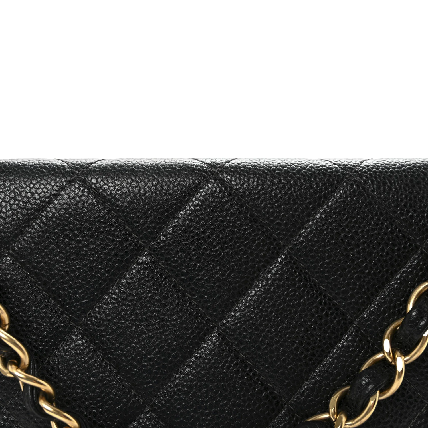 Caviar Quilted Jumbo Single Flap Black