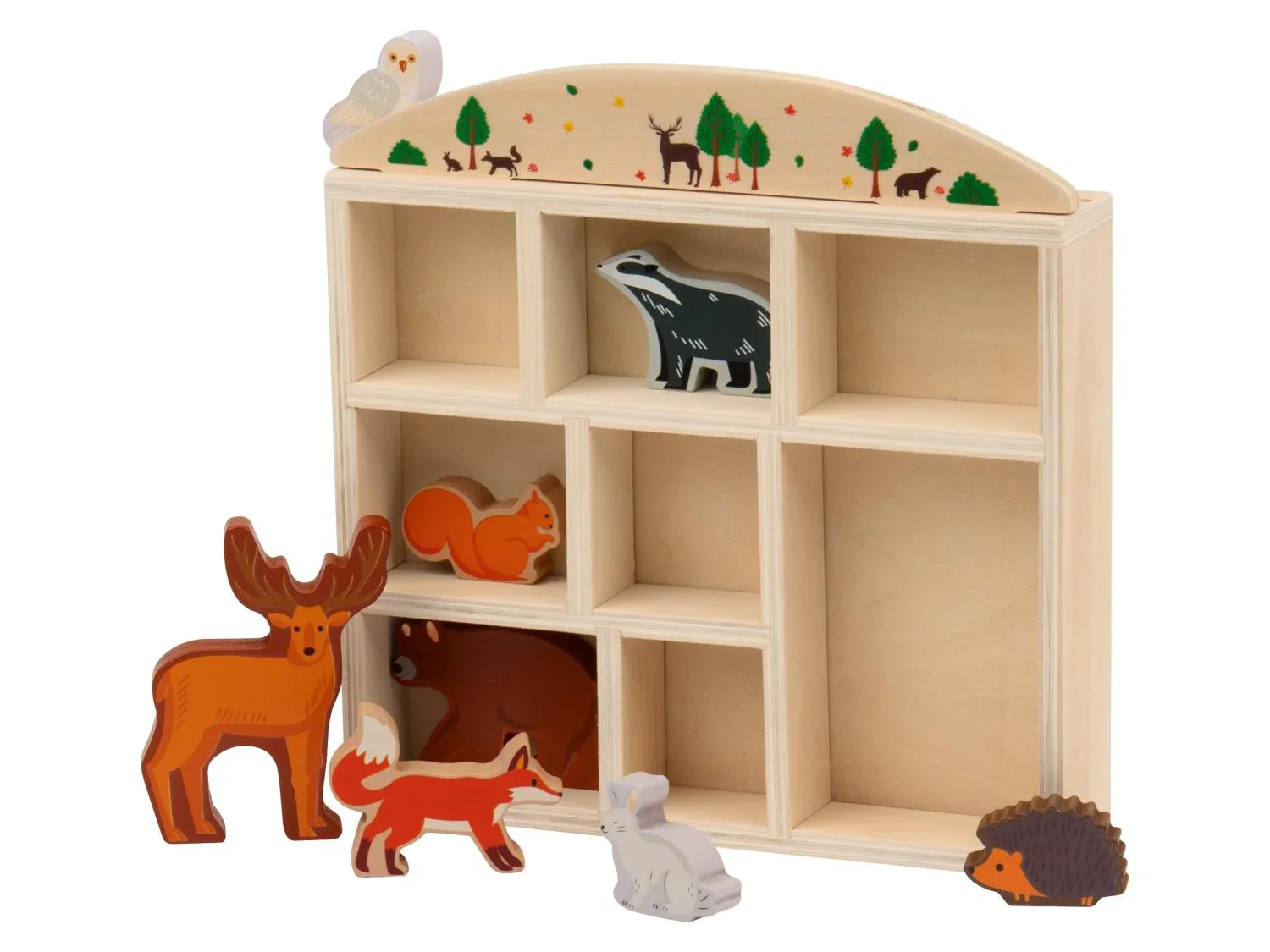 lupilu Coffret danimaux en bois