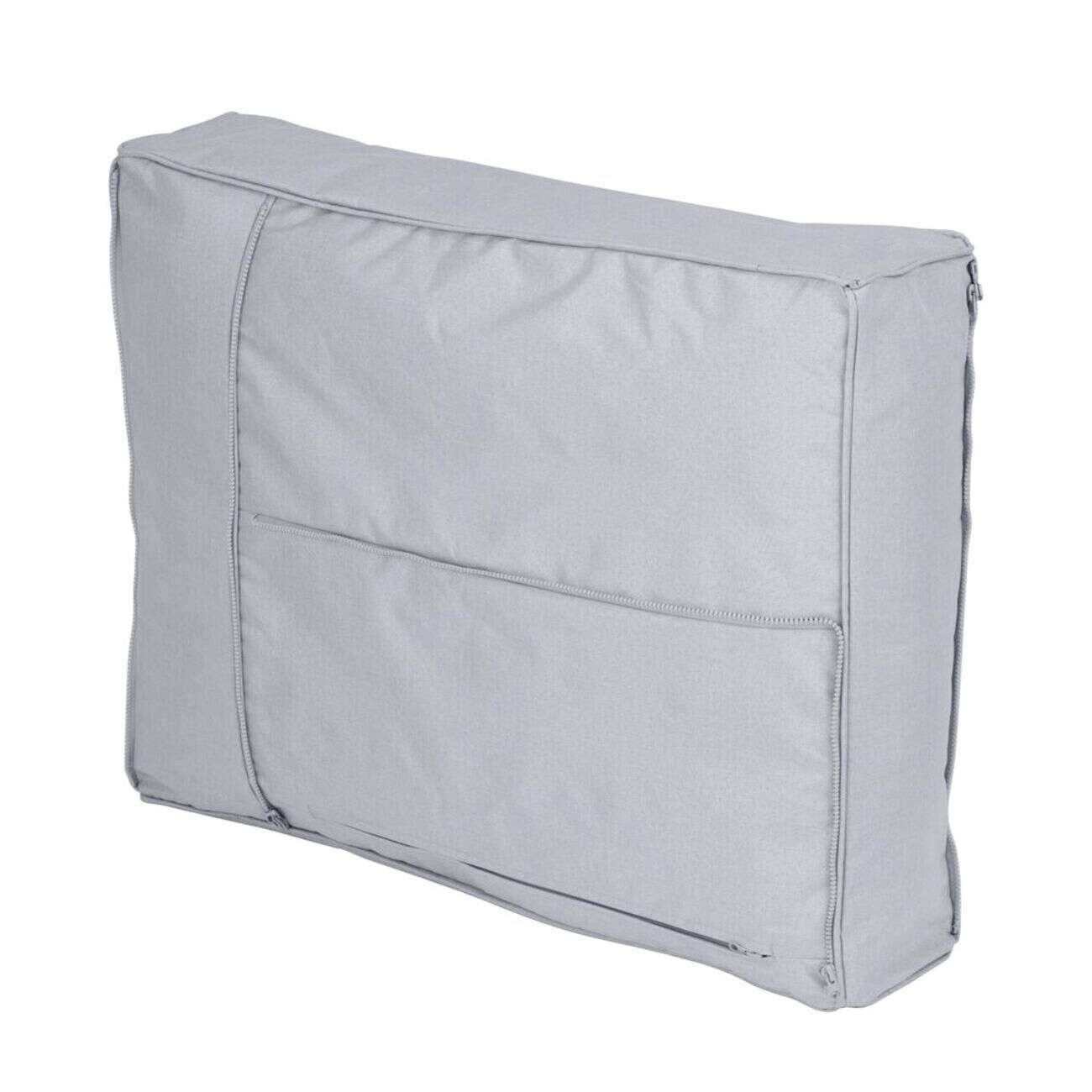 Accoudoir gonflable Burbuja x2 modulable déperlant déhoussable gris 70x20xH55cm