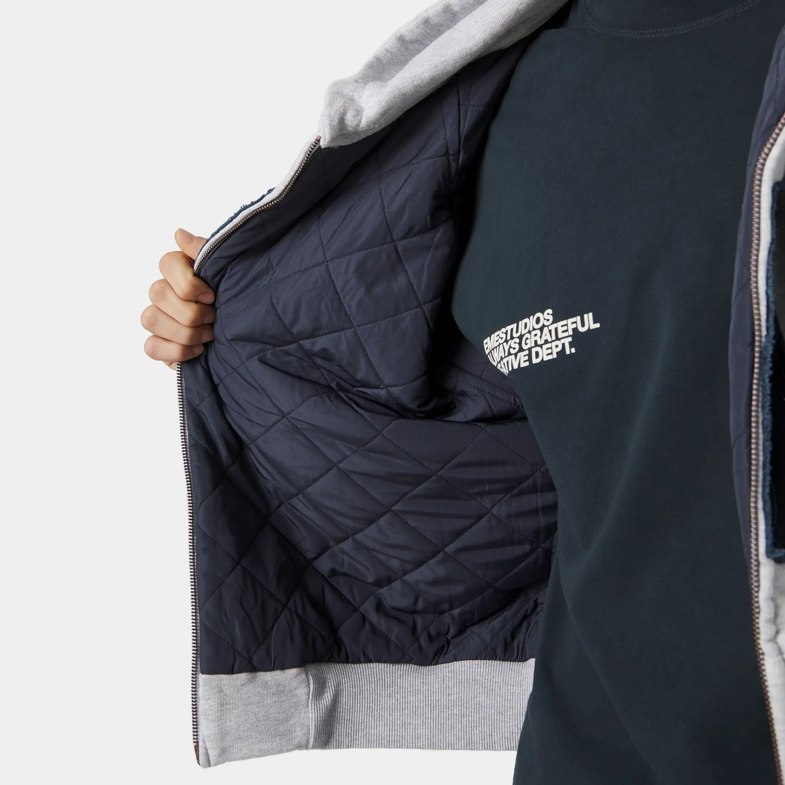 Desire Heather Grey Full Zip
