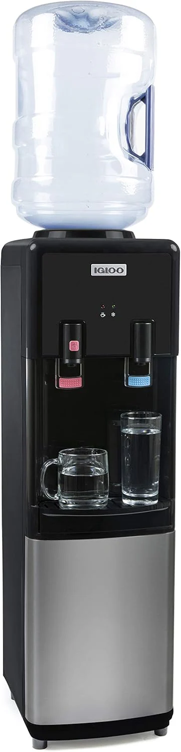 Fontaine à eau Igloo à chargement par le bas, distributeur d'eau chaude et froide à température ambiante, capacité de bonbonnes de 5 gallons