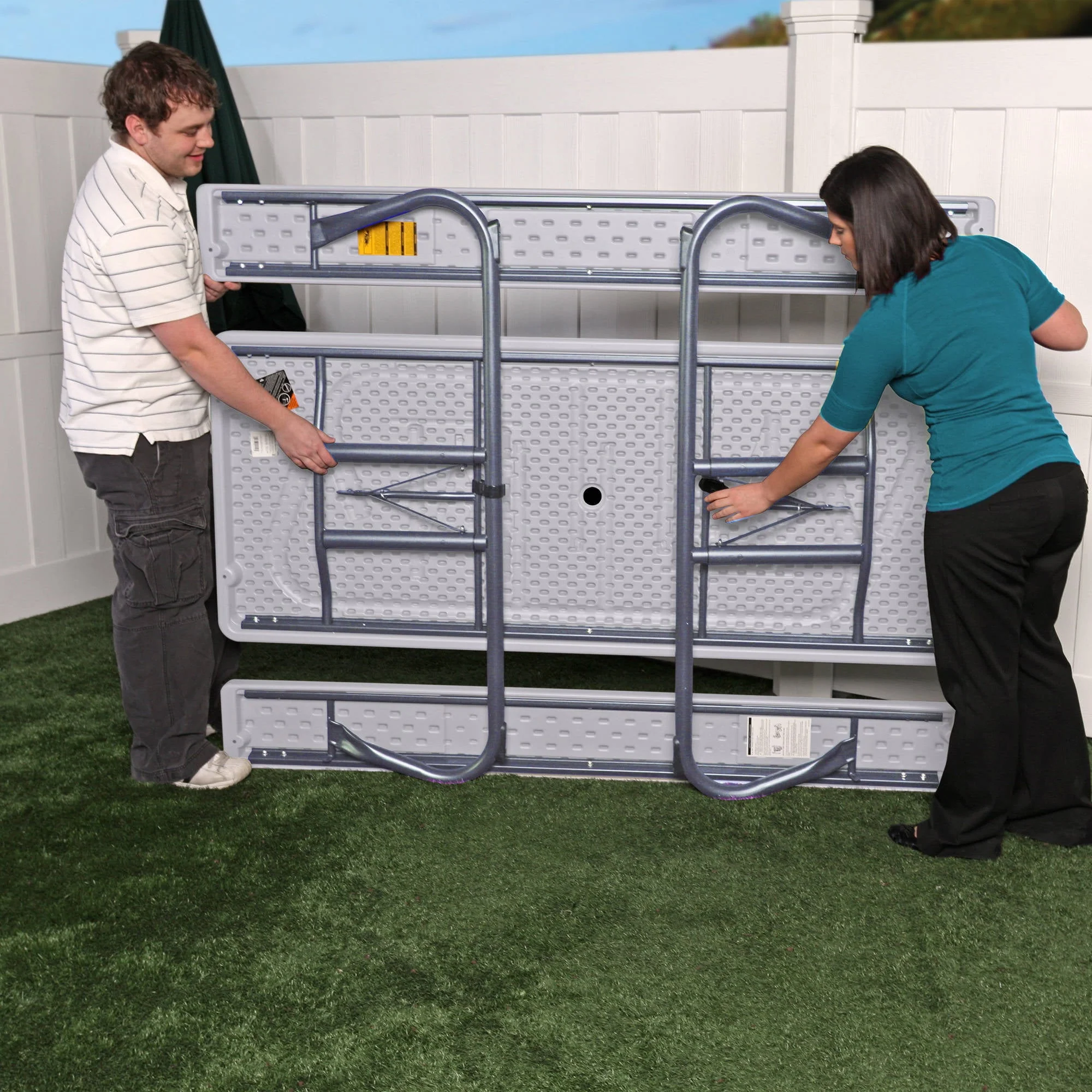 Lifetime 6 Foot Folding Picnic Table, 80215 Image 5