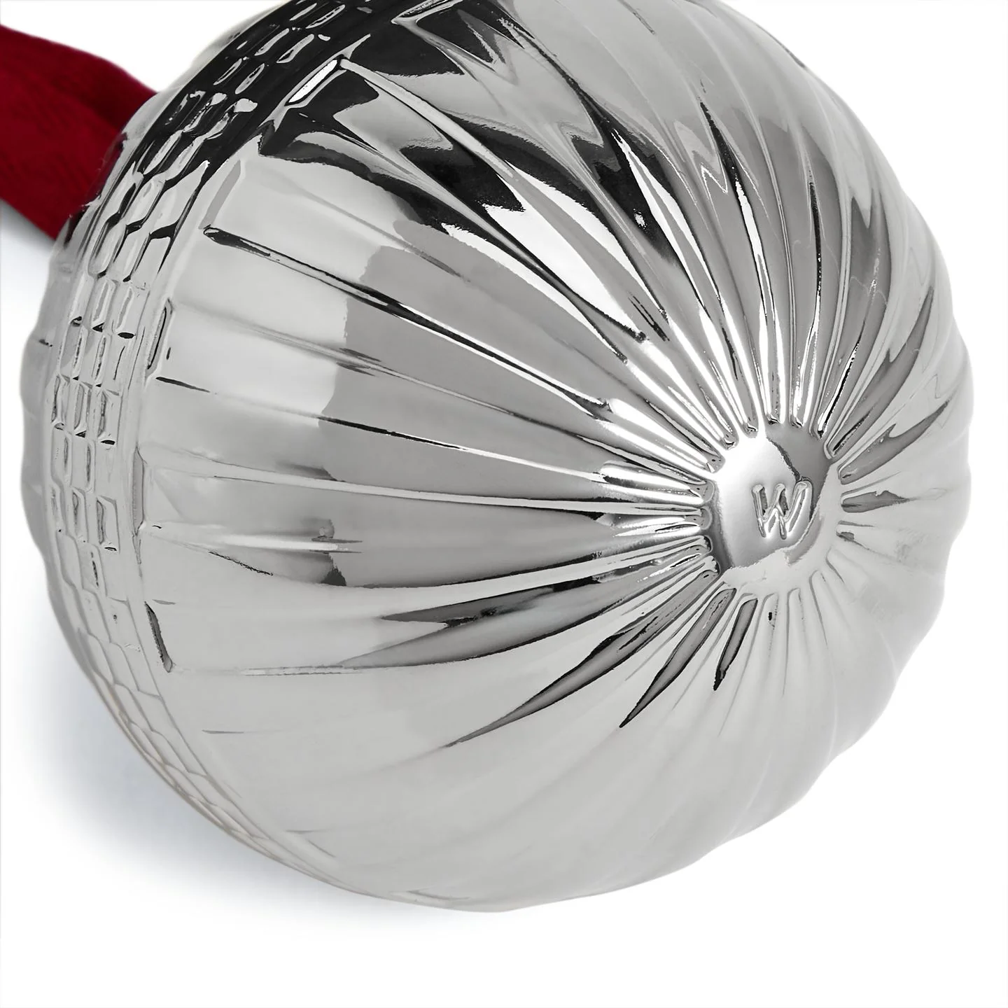 Festive Fluted Ornament Silver