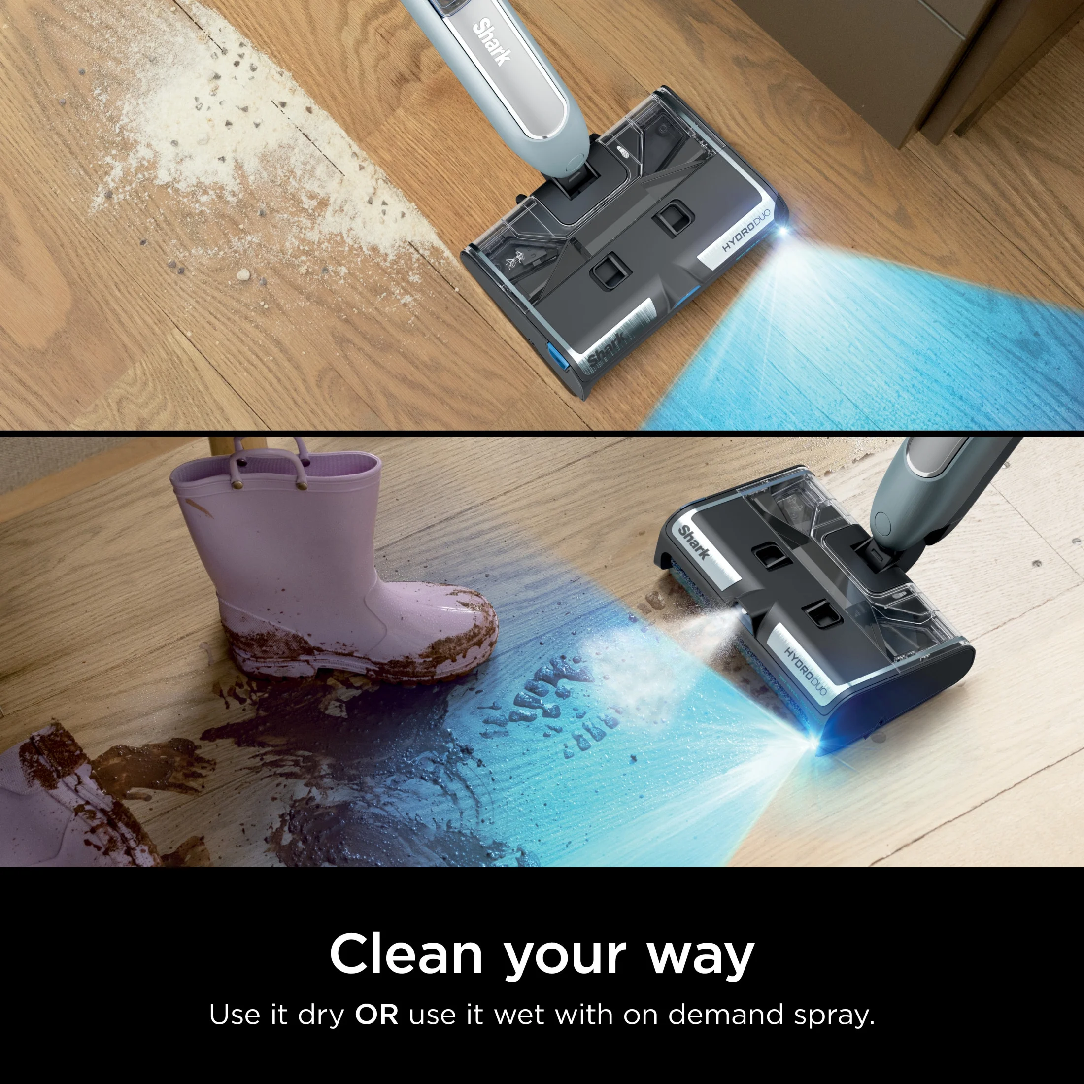 Shark? Hydroduo with Dirt - Reveal Technology, Cordless, Hard Floor Cleaning System, Wet & Dry Debris Pickup, Mop & Scrubs All at Once, Hardwood, Tile, Laminate Floors, WW200