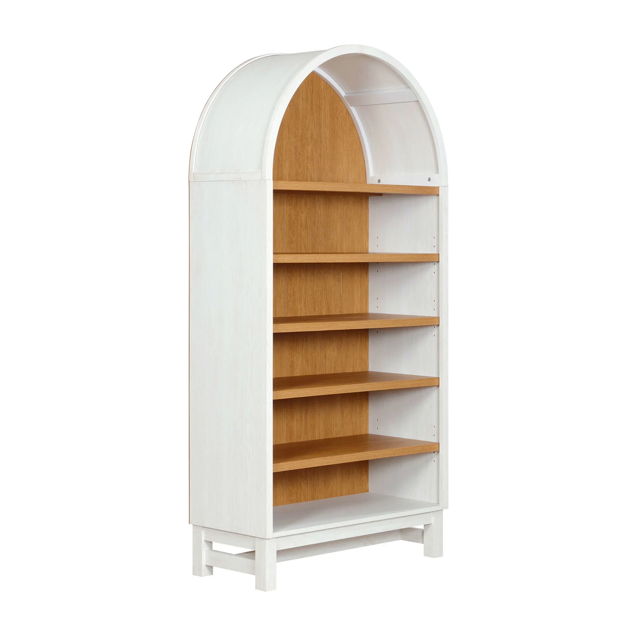 Better Homes & Gardens Juliet Open Arch Bookcase, Rich Black and Light Honey