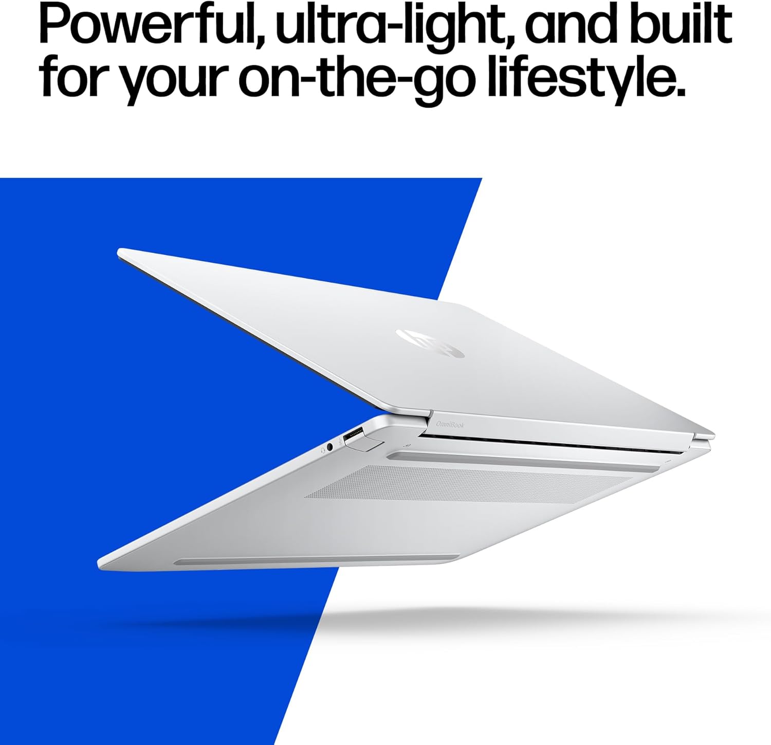 HP OmniBook 5 14 inch Next Gen AI PC  OLED Display  Snapdragon X Plus X1P-42-100  16 GB RAM  1 TB SSD  Qualcomm Adreno GPU  Windows 11 Home  Glacier Silver  14-he0099nr
