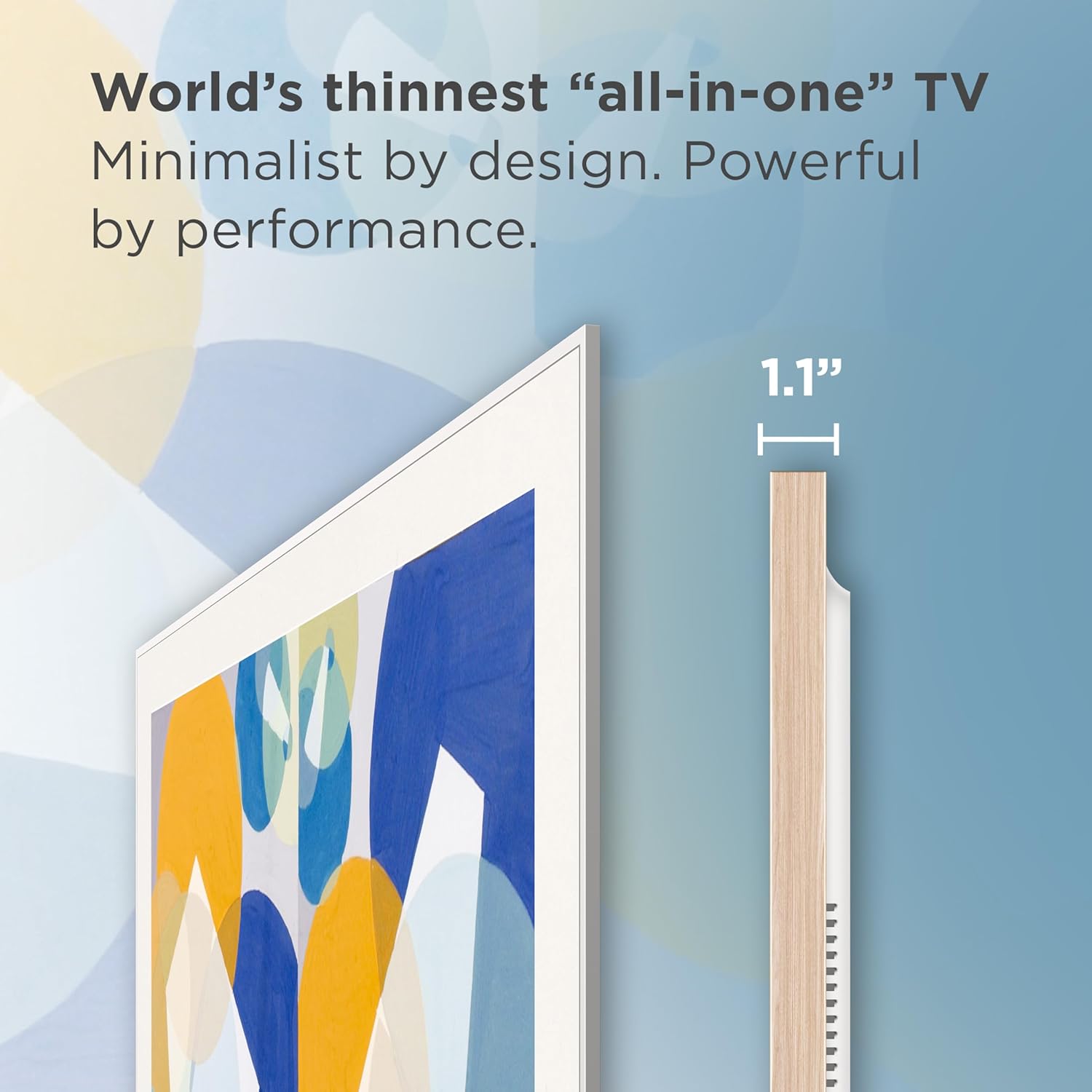 TCL 55 Inch Class NXTVISION Series Picture Frame Canvas Art TV | 55A300W  2024 Model | QLED 4K HDR Smart Google TV | 120HZ Dolby Atmos Audio | Voice Remote Alexa Google Apple Streaming Television