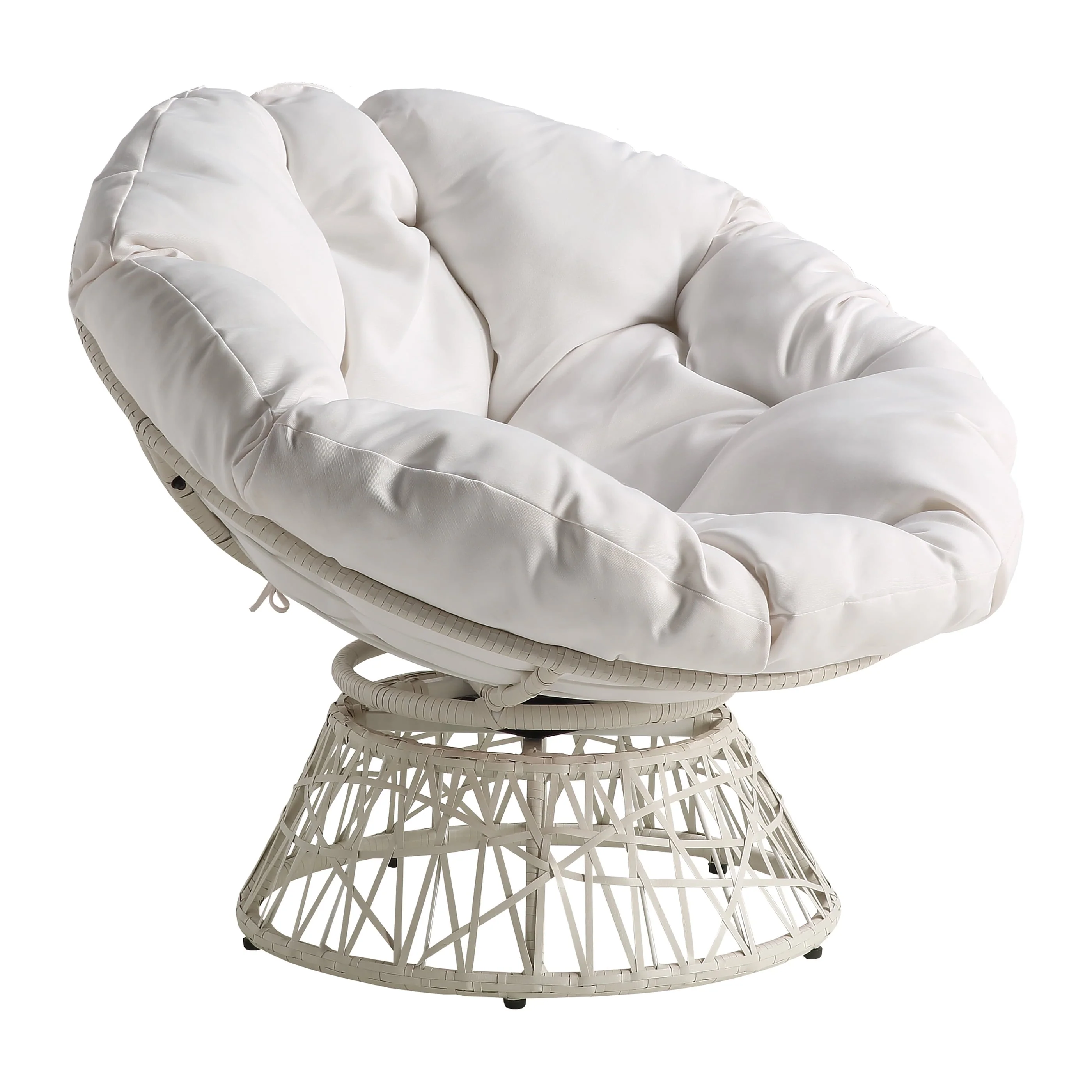 Wicker Papasan Chair with 360 Degree Swivel, 40�?W x 36�?D(Brown) Image 2