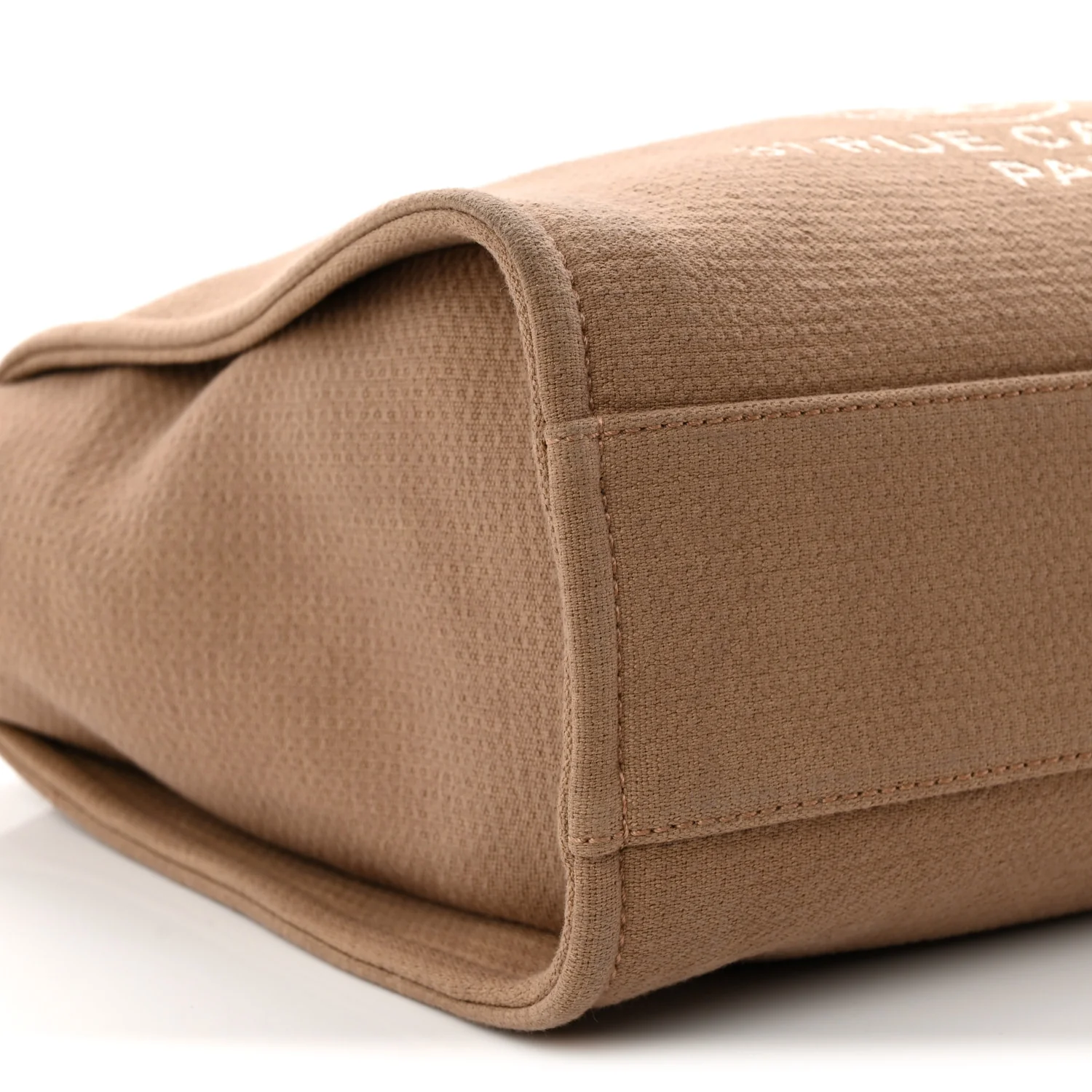 Mixed Fibers Small Deauville Tote Dark Beige
