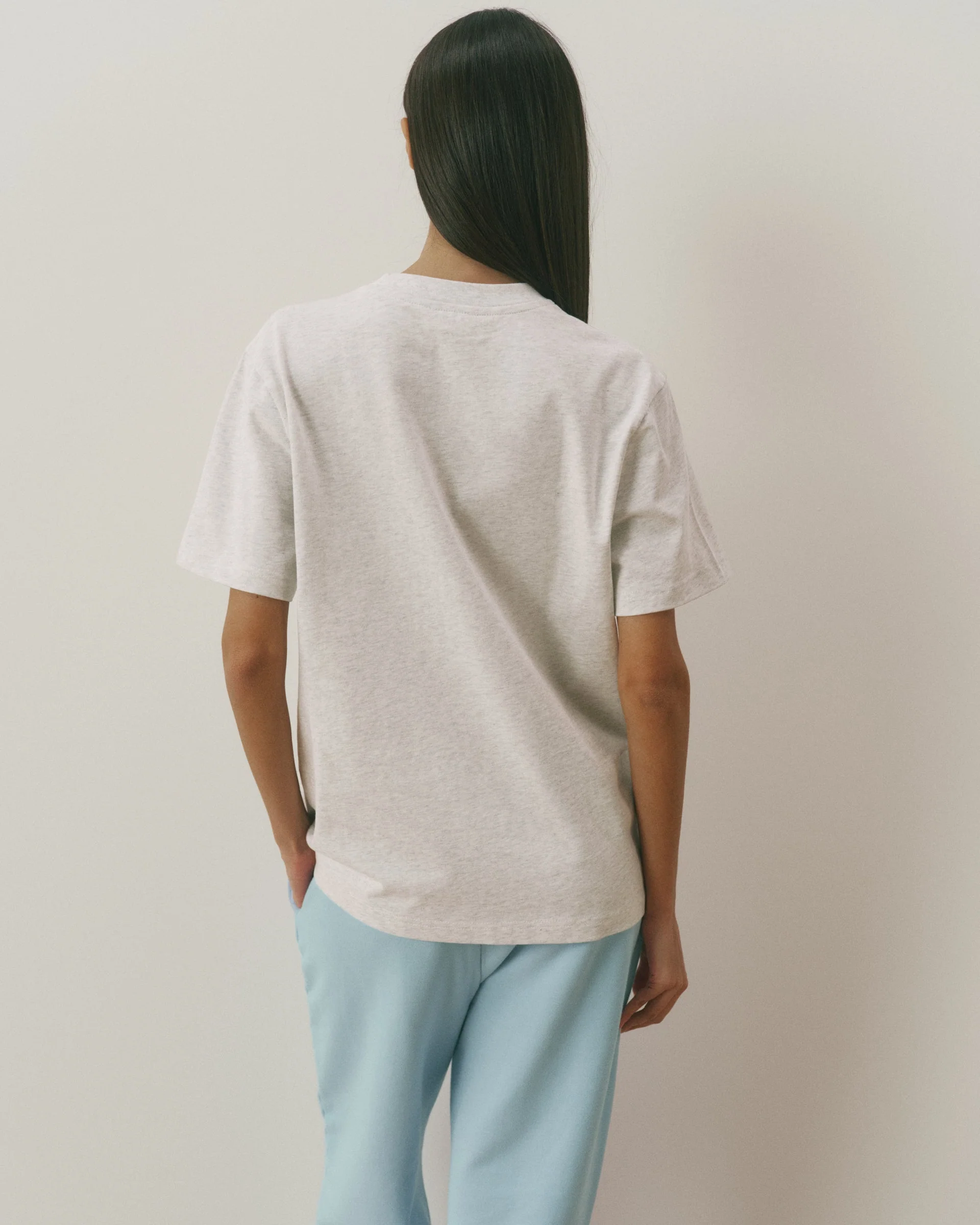 Retro Adanola Sport Oversized T-shirt - Light Grey Melange