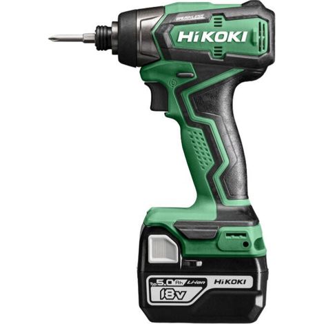 Hikoki – Visseuse à chocs 18V Brushless – 2 batteries Li-Ion 5Ah – Couple 140Nm – Moteur compact pour espaces restreints – Coffret Hitcase — vue 3