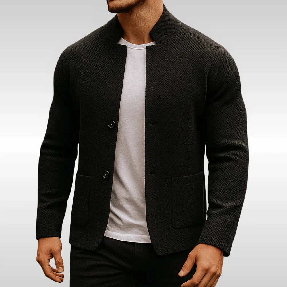 LAURENT MONACO | GILET EN MAILLE TEXTURÉE POUR HOMME