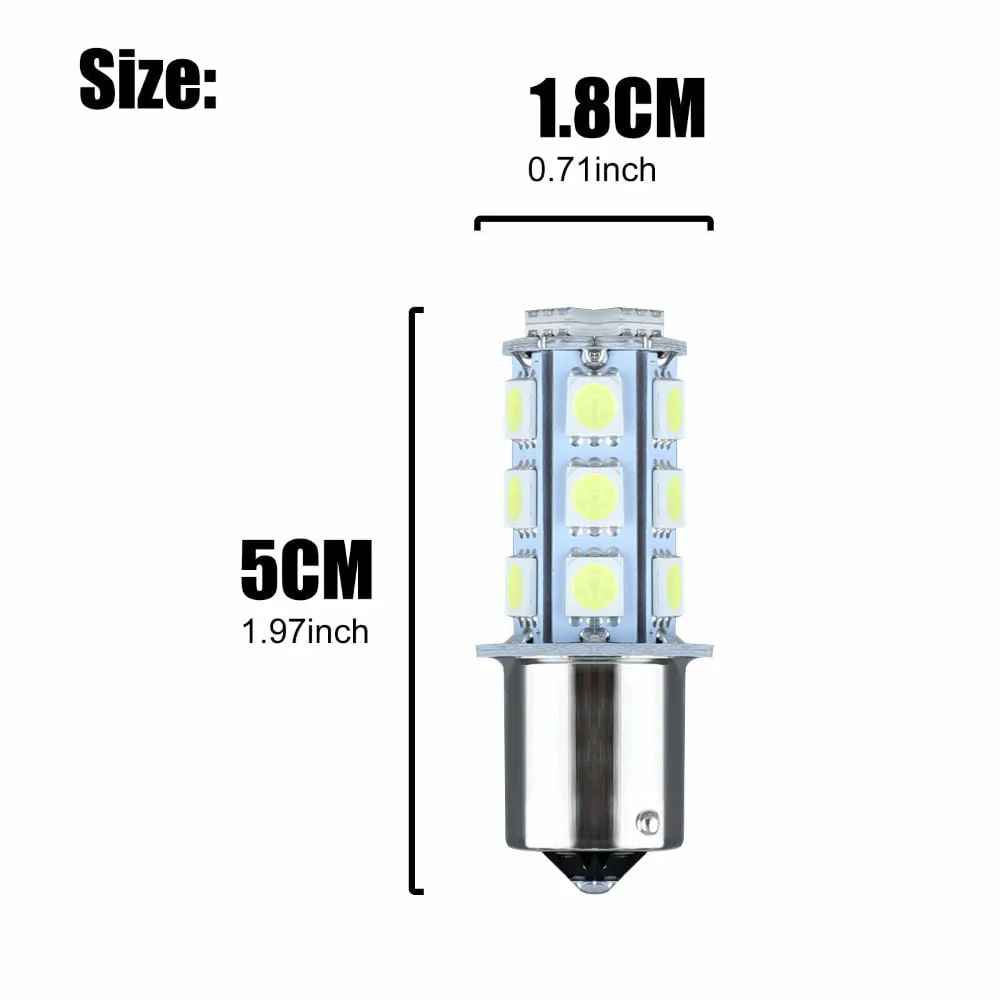 20 Pcs RV Interior LED Light Bulbs, EEEkit BA15S 1156 Bright 7506 1141 1003 13 SMD 5050 6000K, Pure White Replacement Lamps,for Car Rear Turn Signal Lights Interior RV Camper 12V Image 8