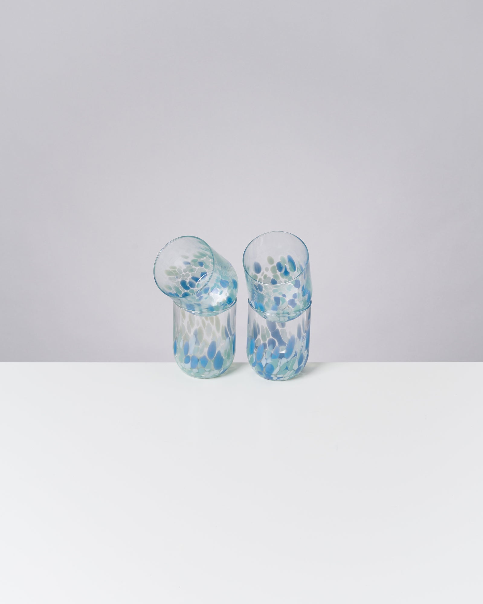 ALEGRIA - LARGE GLASS BLUE SET OF 4
