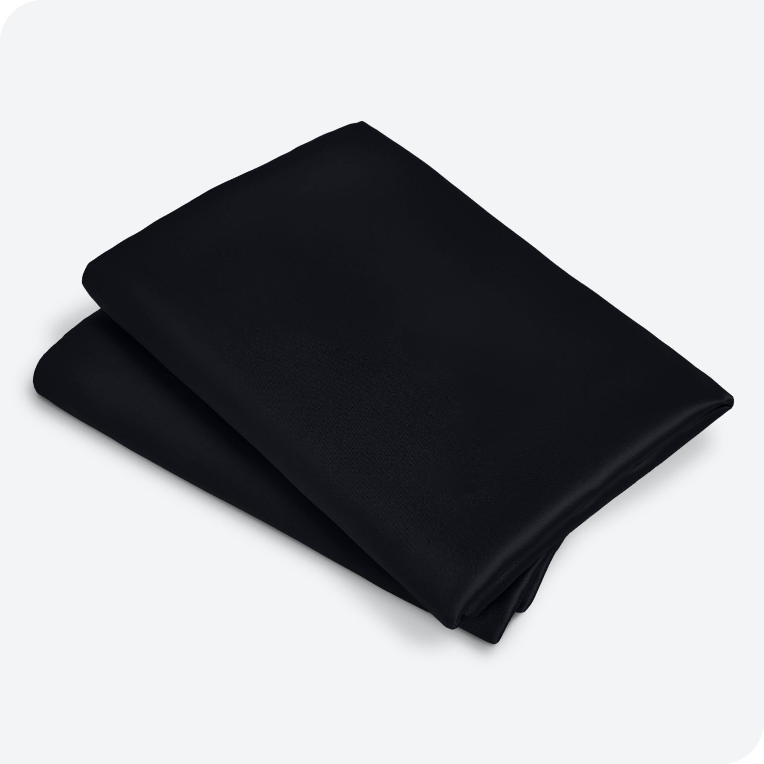 Bare Home | Satin Pillowcase Set Standard / Black